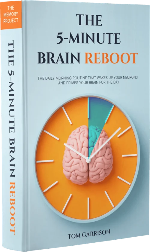 The 5-Minute Brain Reboot by Tom Garrison, free morning brain routine guide included with Phytomem One